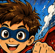 Superhero illustration
