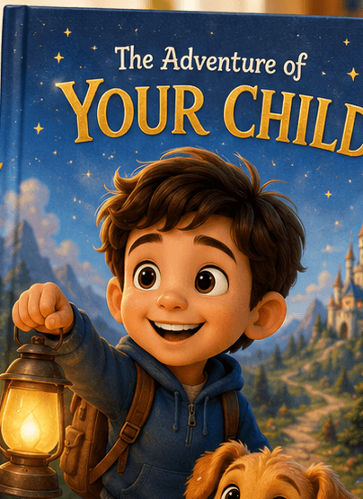 A personalized hero storybook cover